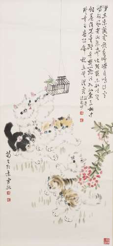 SUN JUSHENG (1913-, ATTRIBUTED TO), CATS