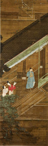 A CHINESE HANGING SCROLL PAINTING