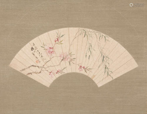 CHINESE FAN PAINTING BY LU MING, PROVENANCE FROM SOTHEBY'S