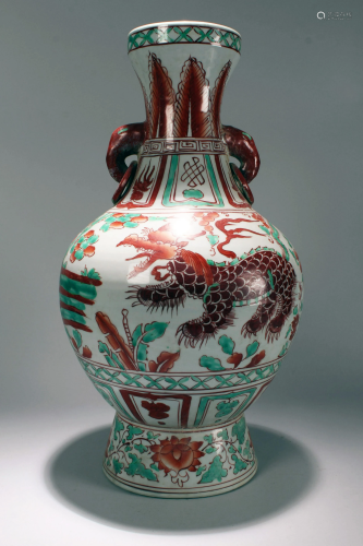 An Estate Chinese Massive Duo-handled Porcelai…