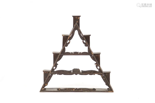 DECORATIVE TRIANGULAR WHATNOT HANGING SHELF