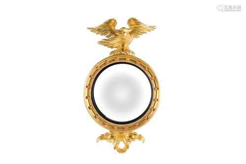 FEDERAL STYLE CARVED GILTWOOD MIRROR