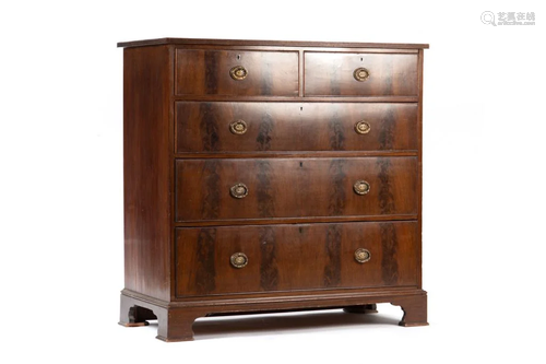 GEORGE III STYLE MAHOGANY CHEST OF DRAWERS