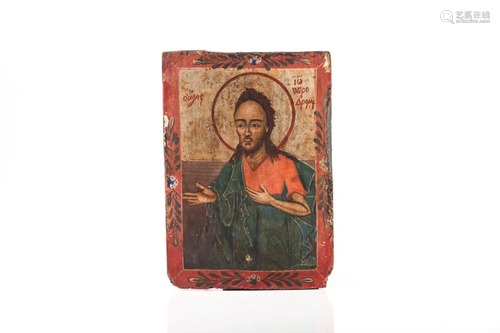 18TH C GREEK ORTHODOX ICON PANEL