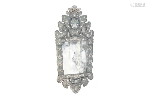 ANTIQUE VENETIAN GLASS MIRROR