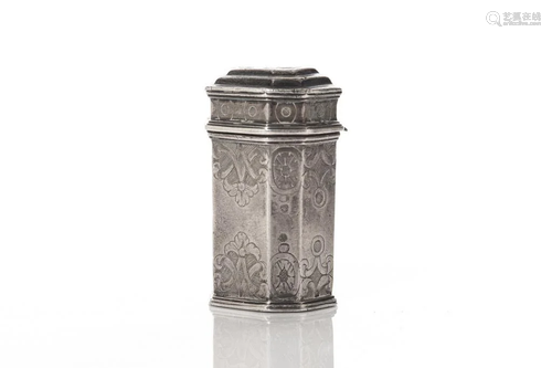 DUTCH 18TH C SILVER SNUFF BOX 19g