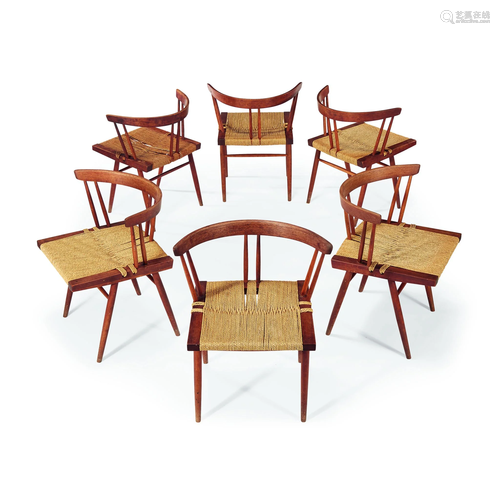 George Nakashima (American, 1905-1990), A Set…