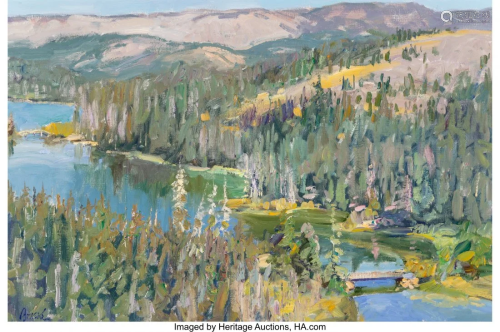 76102: Walter Gonske (American, b. 1942) Twin Lake…