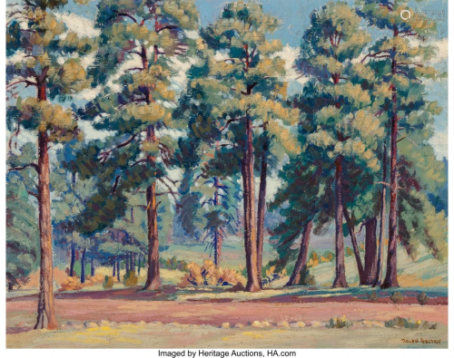 76142: Ralph Goltry (American, 1884-1971) Pines …