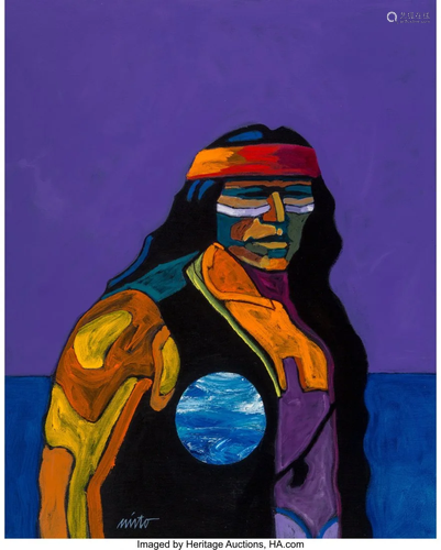 76137: John Nieto (American, b. 1936) Apache II…