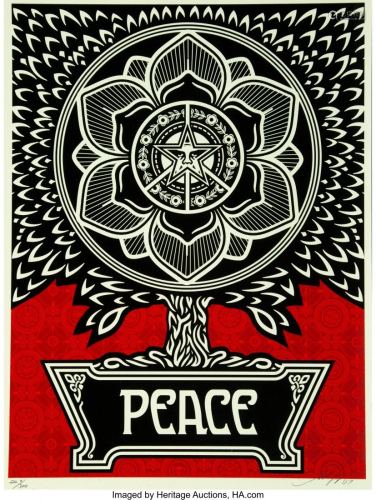 28253: Shepard Fairey (American, b. 1970) Peace Tre…