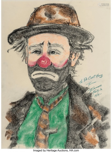 28106: Emmett Kelly (American, 1989-1979) Clown…