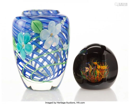 28120: An Orient & Flume Glass Vase with a May…