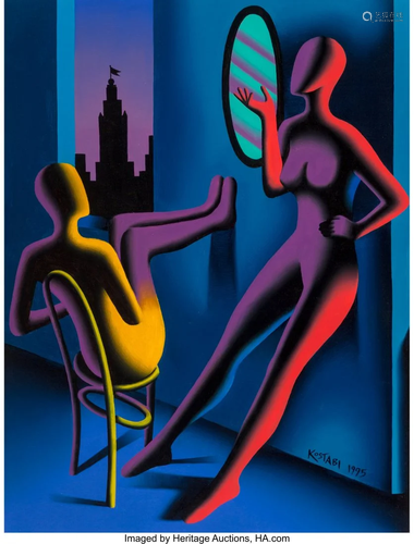 28237: Mark Kostabi (American, b. 1960) Metropoli…