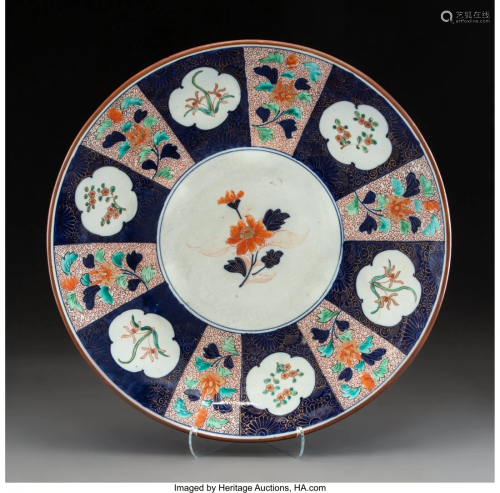 28002: A Chinese Imari-Style Porcelain Charger …