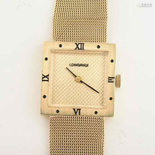 Longines 14k Yellow Gold Wristwatch.