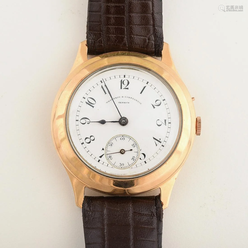 Vacheron & Constantin 18k Yellow Gold, Leather