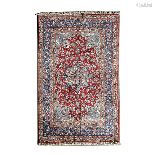 Persian Fereghan Sarouk Wool Rug.