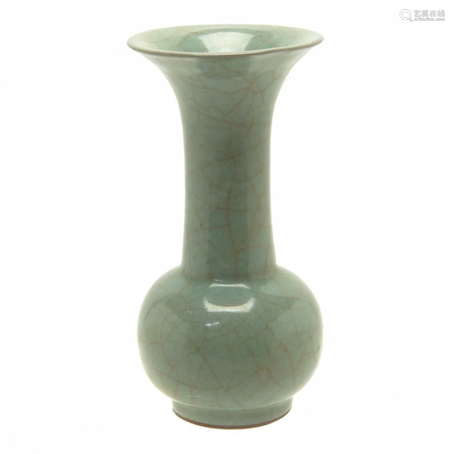 Chinese Longquan Guan-Type Bottle Vase