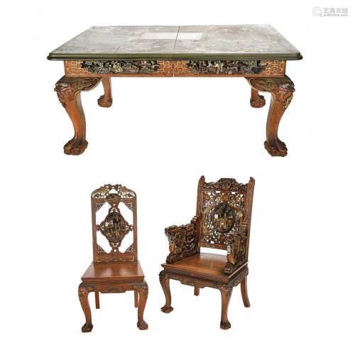 Chinese Rosewood Dining Suite*.