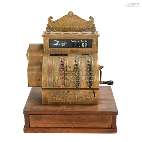 National Brass Cash Register Model 416.