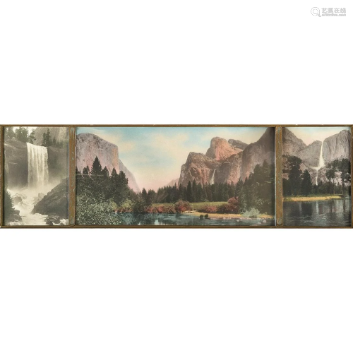 Hand-Tinted California Triptych Circa 1910