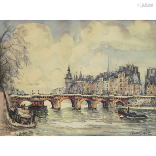 FRANK WILL (1900 1950) LA SEINE ET L'ÎLE DE LA CIT…