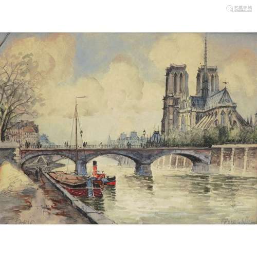 FRANK WILL (1900 1950) LA SEINE ET NOTRE DAME DE P…