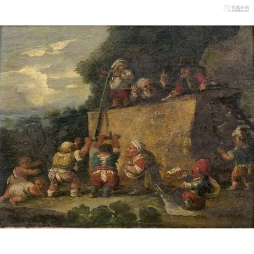 Attributed to Enrico ALBRICCI (1714 1775 )Dwarves …