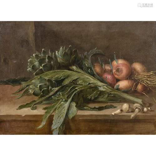 FRENCH school circa 1800Nature morte aux artichoke…