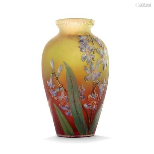 BURGUN & SCHVERER VERRERIE D'ART DE LORRAINE Vase …