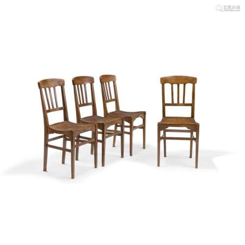LOUIS SÜE (1875 1968) Suite de quatre chaises d'in…