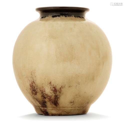 ÉMILE DECOEUR (1876 1953) Vase sphérique en grès s…