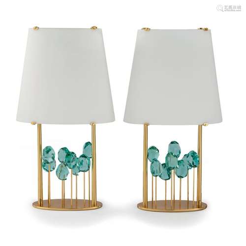 ROBERTO GIULIO RIDA (NÉ EN 1943) Paire de lampes \