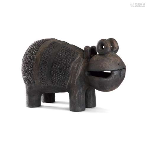 DOMINIQUE POUCHAIN (NÉ EN 1956) Hippopotame Sculpt…