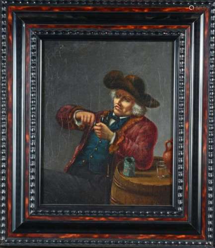 Portrait of a man with a pipe