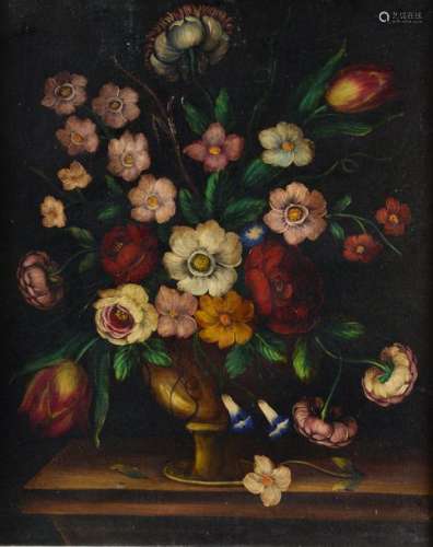 Pair of still lifes, flowers in cup and flowers in…