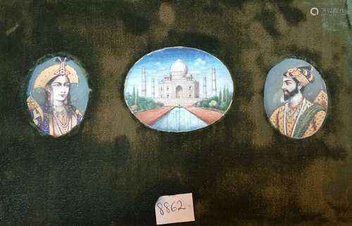 Three Taj Mahal miniatures