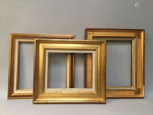 Three frames \n 45,5 x 45,5 \n 37 x 46 \n 34 x 42