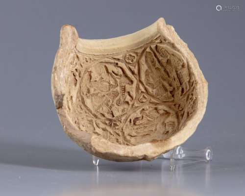 A POTTERY BOWL MOULD