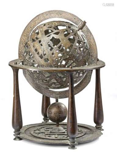 A BRONZE CELESTIAL GLOBE