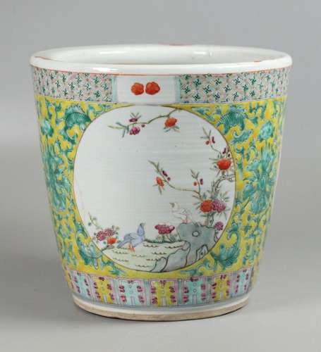 Chinese porcelain planter, possibly 19th c.