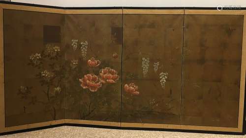 Japanese 4 panel screen