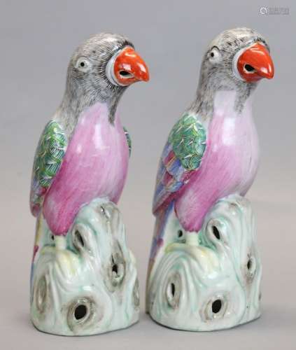 pair of Chinese birds, possibly Republican period