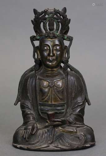 Chinese bronze Buddha, possibly Ming dynasty