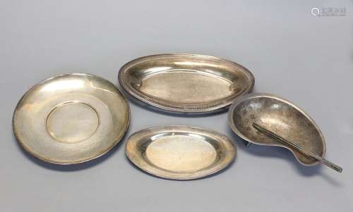 5 silver table wares