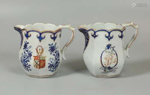2 Chinese export milk jugs, possibly 18th/19th c.
