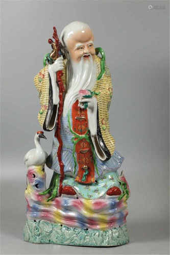 Chinese porcelain immortal, possibly Republican period