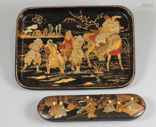 Japanese lacquer wares, possibly 19th c.
