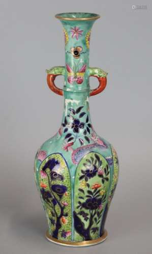 Chinese multicolor porcelain vase, possibly 19th c.